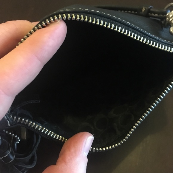 Black coach wristlet - Picture 3 of 4